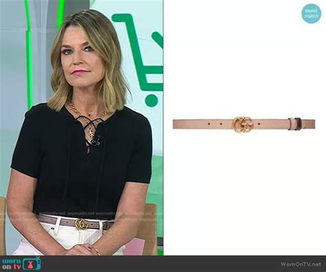 savannah guthrie gucci belt|savannah guthrie today show.